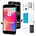 Premium Screen Replacement for iPhone 8 (4.7 inch) - 3D Touch LCD Complete Repair -LCD Touch Digitizer Display Glass with Waterproof Adhesive, Tempered Glass,Tools,Instruction (Black)