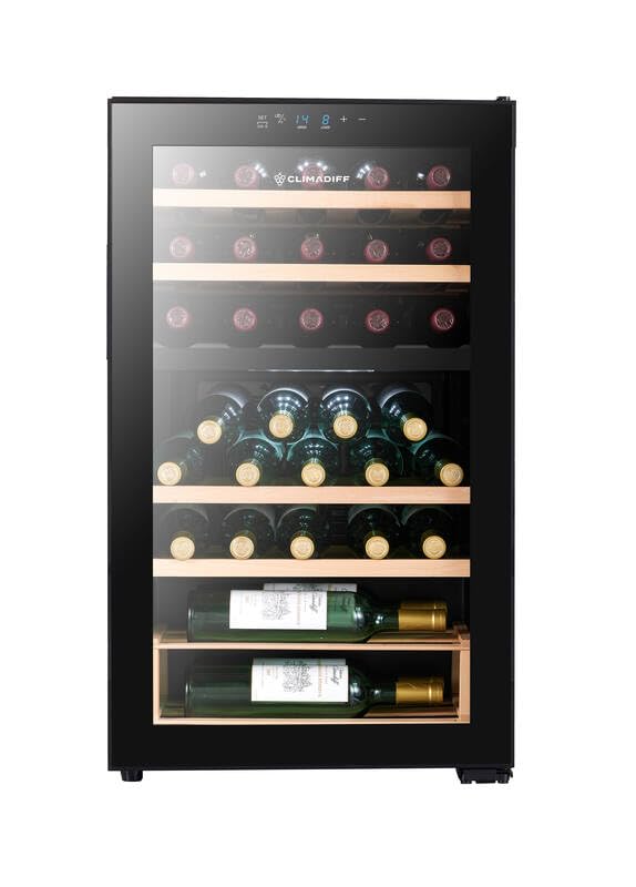 CLIMADIFF Cave à vin CEPAGE33DZ – 33 bouteilles – Double zone