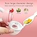 HAOBAOBEI Baby Fruit Feeder with with 2 Extra Teats, Toddler Eating Essentials, BPAFree Feeding Supplies, Silicone Fresh Food Feeder for Safe Infant Self Feeding (Bear- Blue Pink)