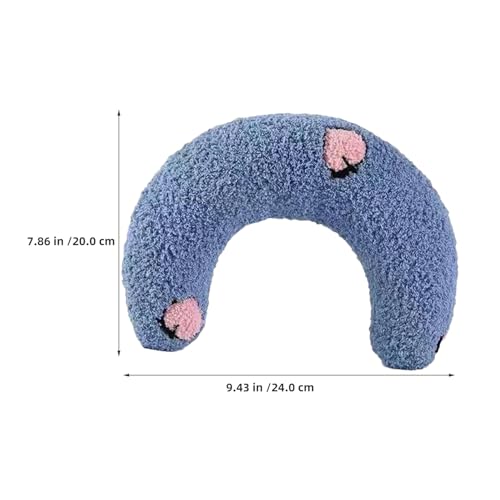Almohada para gatos contra el estrés cervical cojín media rosquilla lavable 3