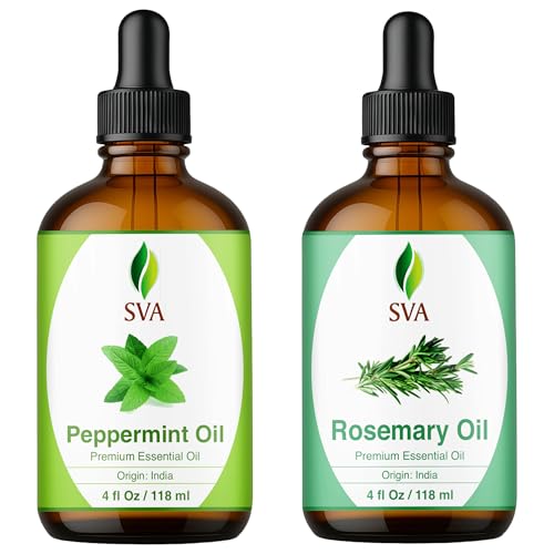 Combo Aceite Esencial de Menta y Romero 4 oz