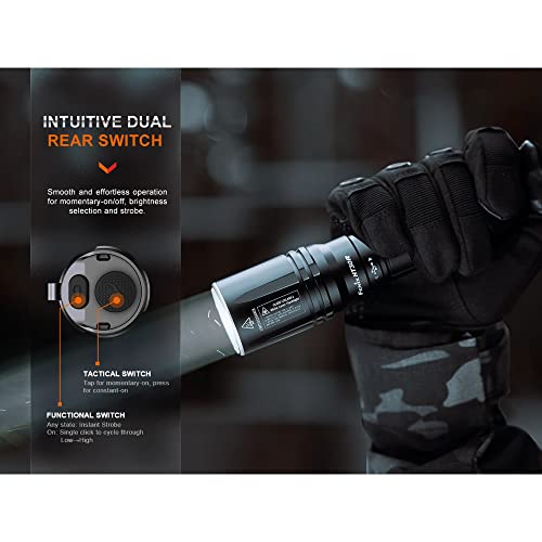 Fenix Ht30R Lep Flashlight, 1640 Yards Ultra Long Throw, Usb-C Rechargeable, With Lumentac Organizer #TOP6