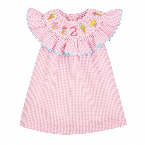Mud Pie Kids Two Smocked Dress 2nd Birthday for Girls 2T