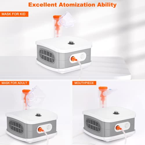 Nebulizer Machine For Adults Kids Portable Household Breathing Machine Nebulizer Desktop Asthma Steam Inhalers For Breathing Problems Table Jet Compressor Nebulizer Machine With Accessories #TOP3