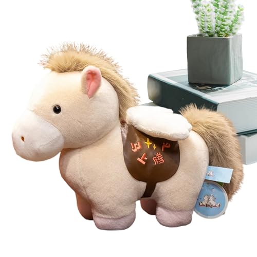 Generisch Peluche de Caballo - 7,87 Pulgadas | Peluches, Figuras Chinas, muñecas, Peluches, para, niñas, niños, Año Nuevo, cumpleaños, guardería, Regalos de