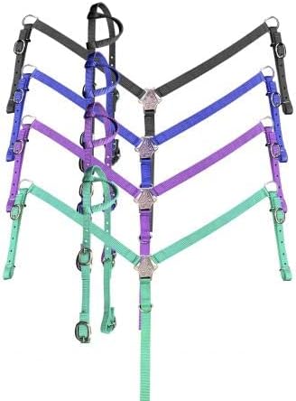 Nylon One Ear Headstall and Breast Collar Set.
