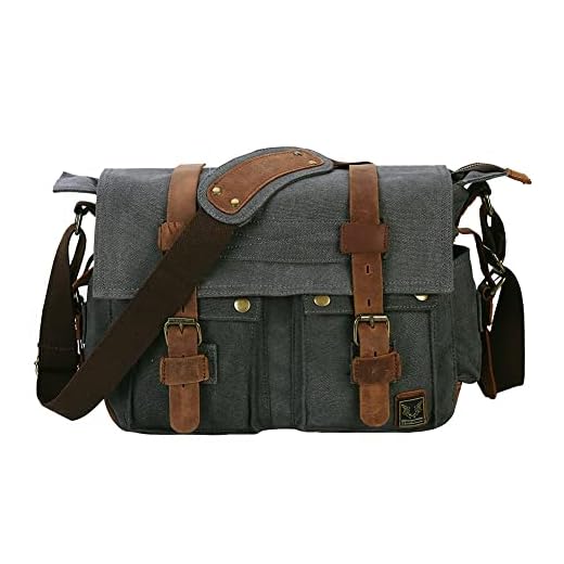 Best dslr camera backpack Men's Vintage Waterproof Canvas Camera Bag