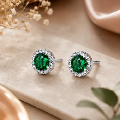 Image of BLACKBOX Stainless Steel Cubic Zirconia Stud Earrings for Women & Men