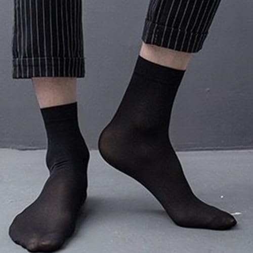 Mens Formal Business Thin Stockings Soft Suit Socks 5 Pairs3