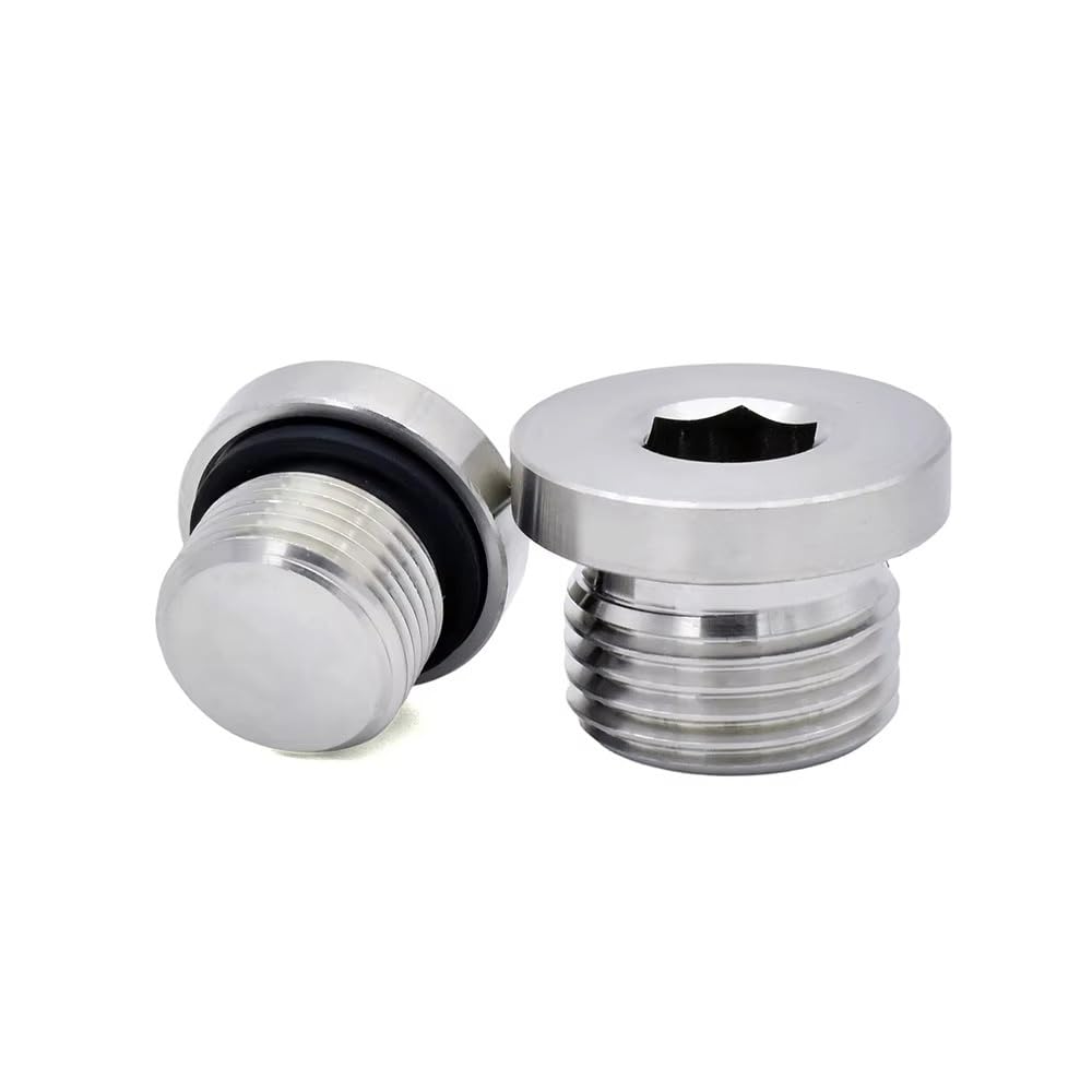 Tapón Macho De Acero Inoxidable 304, Rosca Estándar Británica, Casquillo Hexagonal, Brida Y Sello ED, Alta Temperatura For Sistemas De Agua Y Aceite(2")