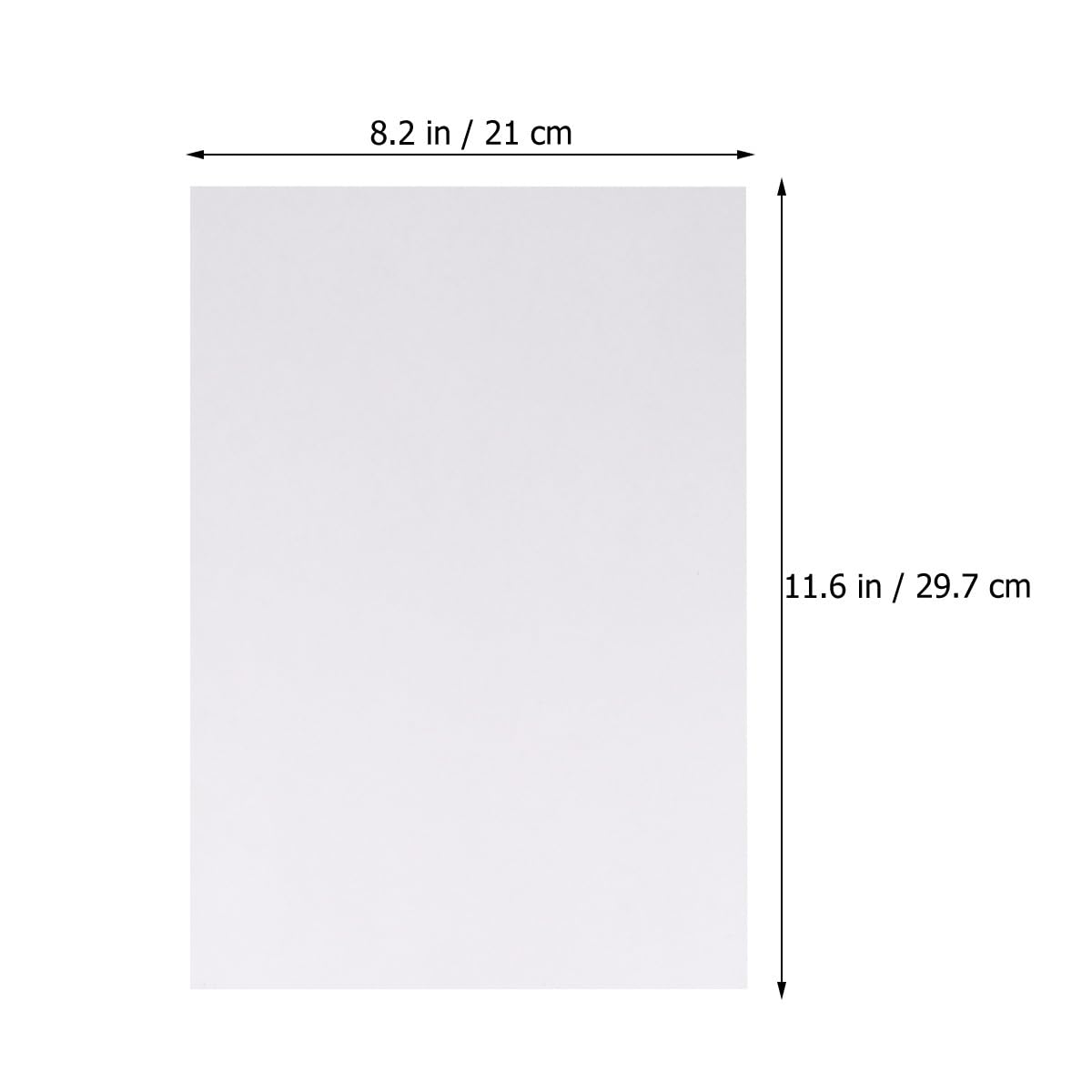 A4 Trennpapier Doppelseitig Weiß 120g, 100 Blatt, Papier