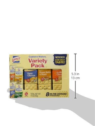 Lance, Captains Wafer Crackers, Variety Pack, 11Oz Tray (Pack Of 3) #TOP2
