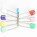Generic Baby Safety Pins Reusable Plastic Head Nappy Pins Colored Cloth Diaper Pins Safety Locking Pins 15 Pieces Nice Design
