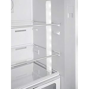 Smeg fab32urwh3 24 inch wide 117 cu ft retro refrigerator with bottom freezer right hinge made in italy  urban country home decor