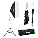Produktbild INTEY Softbox Dauerlicht Fotostudio Studioleuchte Set 50x70cm Fotostudio Softbox 5500K Tageslicht 135W Fotolampe  faltbare Lampenstativ Tragetasche