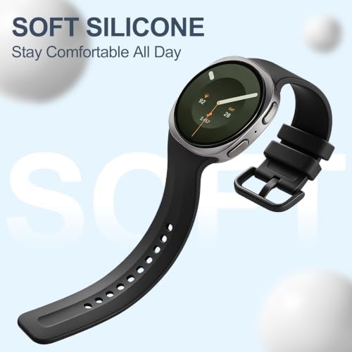 Farluya Silicone Compatible with Samsung Galaxy Watch 9/8 Band 40mm 44mm - 1