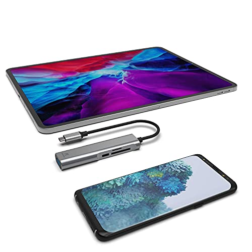 Usb C To Hdmi Multiport Adapter For Ipad Pro 2021/2020/12.9/11,Samsung Dex,Dex Station Pad For Galaxy S22/S21/S20 Fe/Note20/Tabs7,Usb C Hub With Hdmi 4K,Usb3.0,Usb-C Charging,Sd/Tf #TOP6