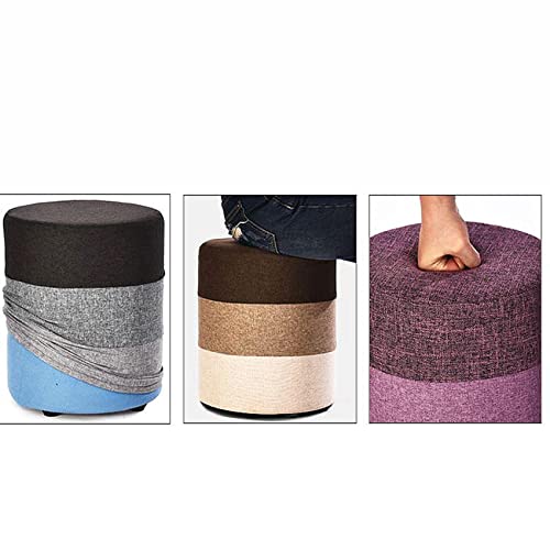 Tabouret de Vanité Orange en Lin pour Créer un Coin Beauté Cocooning dans la Chambre