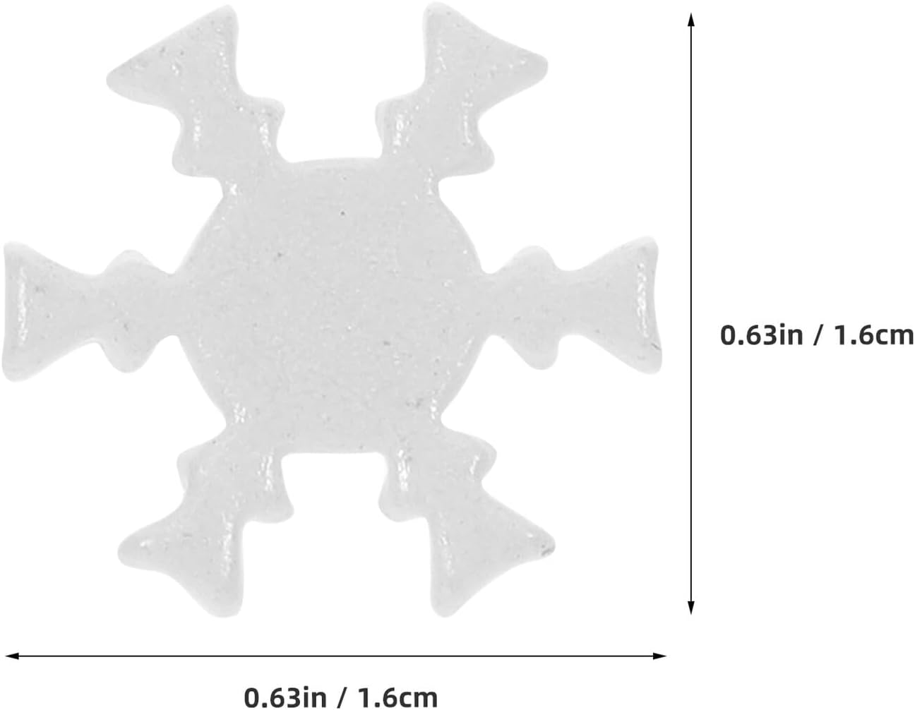 Healifty 300pcs Mini Metal Snowflake Brads Fasteners 16x14mm Small 2-Prong Paper Pins for DIY Crafts Scrapbooking Xmas Card Making School Projects