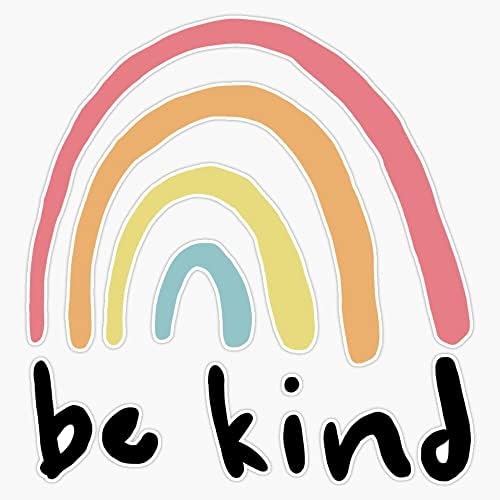 Vision Graphics 108 Be Kind Rainbow Vinyl Sticker Laptop Decal Car Bumper Window Waterproof 6 Mil 5 VISION-LGB-STICKERS-108 VISION-LGB-STICKERS-108
