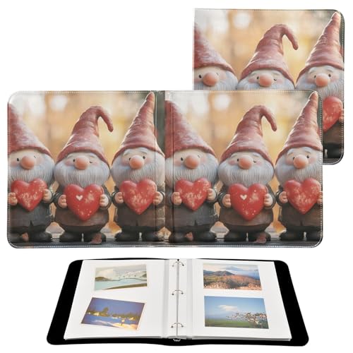 Álbum de fotos adhesivo Scrapbook DIY álbum día de San Valentín duendes encuadernador de 3 anillos libro de fotos 40 páginas 8x10 para recuerdos miniatura 2