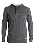 Tratamiento de piedra pesada Quiksilver hombres de poner en la capucha sudadera para hombre - negro -
