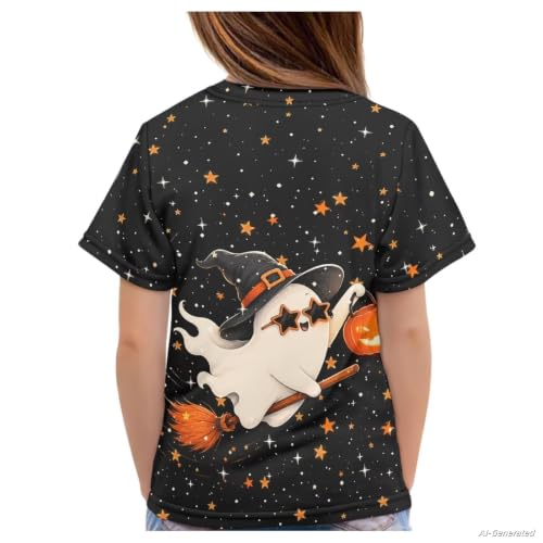 Image of Renewold Kids Novelty T-Shirt for Girls Boys Short Sleeve Crewneck Summer Tee Soft Breathable Graphic Shirt for Age 2-16