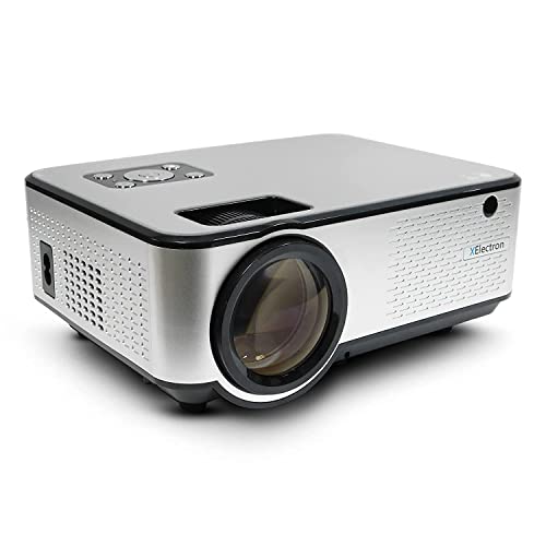 Image of XElectron C9 Smart Android Real HD 720p (1080p Support) | 3800 Lumen (380 ANSI) with 180 inch Large Display LED Projector | VGA, AV, HDMI, USB, Audio Out, WiFi | Android 6, Quad-Core, Bluetooth