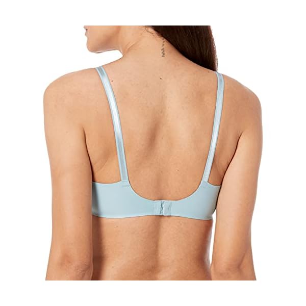 Warner's Women's No Side Effects Underarm-Smoothing Comfort Wireless Lightly Lined T-Shirt Bra, Tourmaline, 34A