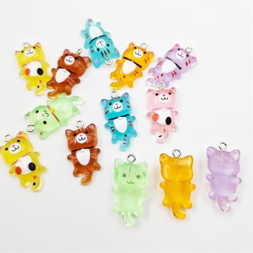 Assortiment résine chat miniature idée cadeau originale pour bijoux uniques