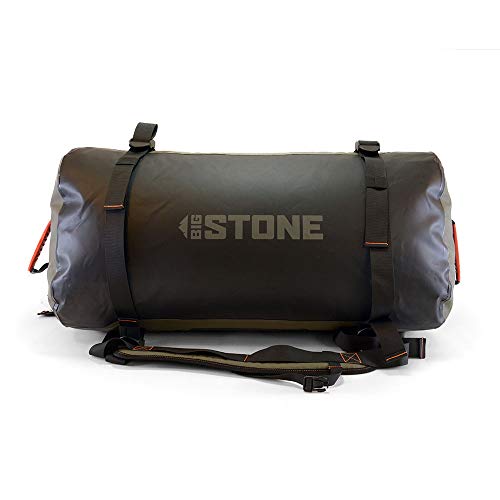 Big Stone Fully Waterproof, airtight, Submersible, Heavy Duty, Rugged, Scuba Zipper Dry Bag - Carry as Duffel, Backpack or Shoulder - Large/x-Large (90 Liter)