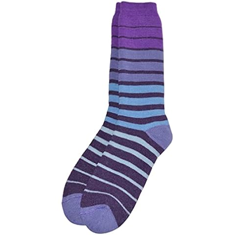 Invisible World Women's Alpaca Socks Cozy Cute Striped Winter Gear, Lavender Cover