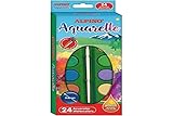 Colores intensos Alpino ESTUCHE DUO 24 ACUARELAS , multicolor, 0,25 Litros