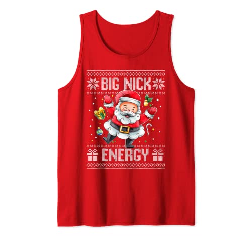 Big Nick Energy Pull de Noël moche Père Noël Débardeur