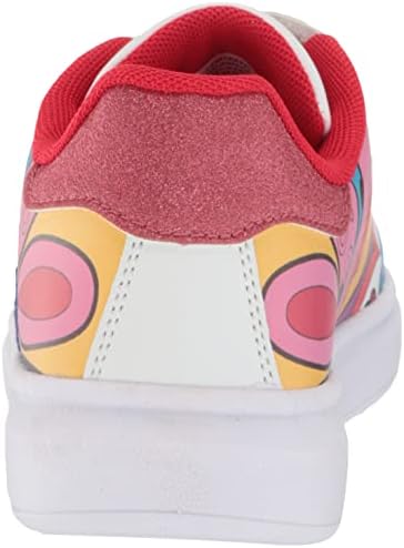 Lelli Kelly Fashion Sneaker, White/Pink Hearts, 4 US Unisex Big Kid | Image 2