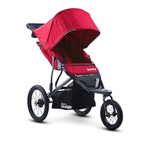 Joovy Zoom360 Ultralight Jogging Stroller Featuring High Child Seat, Shock-Absorbing Suspension, Extra-Large Air-Filled…