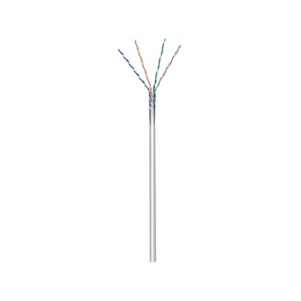 Goobay 68706 CAT 5e Cavo di Rete Matassa, F/UTP, Grigio, 100m Length