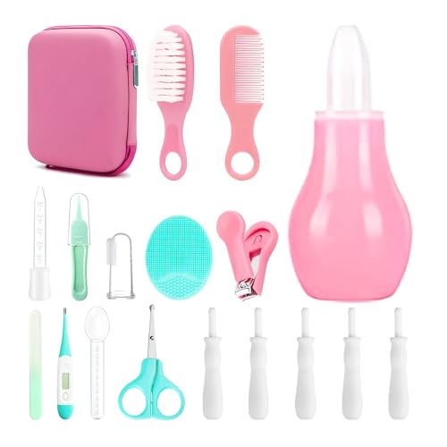 Image of Baby Healthcare and Grooming Kit for Newborn Kids, 18PCS Upgraded Safety Baby Care Kit, Newborn Nursery Health Care Set, Baby Care Products (Green)