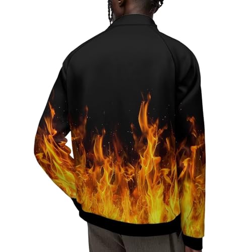 Image of Men's Lightweight Jackets Casual Full Zip Fleece Jacket Men Coats Fashion Long Sleeve Sweatshirt