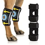 Dog Front Leg Brace 2 Pack for Luxating Patella, Arthritis – Adjustable Dog Leg Sleeve for Front & Rear Leg Support, Arthritis & Injury Recovery for Support Joint Recovery, Large Dog Knee Brace