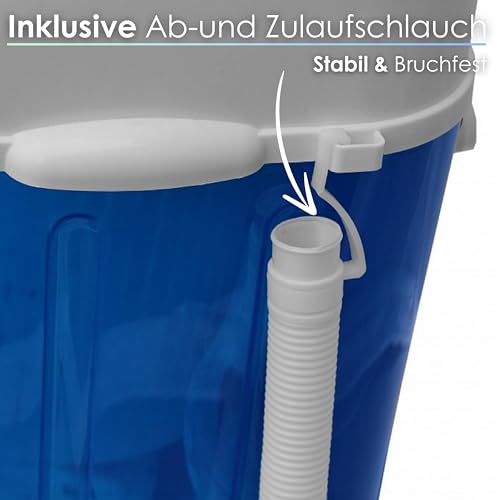 Mini Waschmaschine mit Schleuder Waschautomat bis 3 KG 2 Kammern Schleuderkammer bis 1 Kg Reisewaschmaschine Camping Mobile Waschmaschine Toploader Miniwaschmaschine – Bild 5