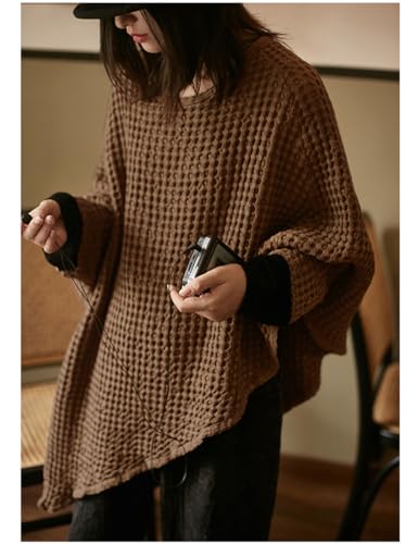 Ystylee Capes for Womens Casual Linen Shawl Pullover Cape Fall Winter Asymmetric Poncho Capelets Cover Up2