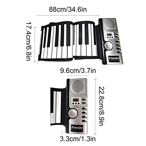 Roll Up Piano 61 Touches Flexible Éducatif Clavier Électrique Piano Haut-Parleur Intégré, Sortie MIDI et 128 Tons… - Les Beatles, Paul McCartney, John Lennon, RIngo Starr, George Harrison Roll Up Piano 61 Touches Flexible Éducatif Clavier Électrique Piano Haut-Parleur Intégré, Sortie MIDI et 128 Tons… – Image 7