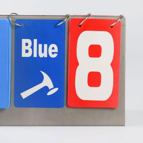 Marcador para curling de mesa, doble cara, plástico miniatura 6