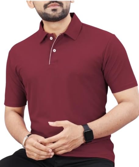 Image of T-Shirt for Men's | Regular Fit Polo Casual Stylish | Half Sleeve T Shirt