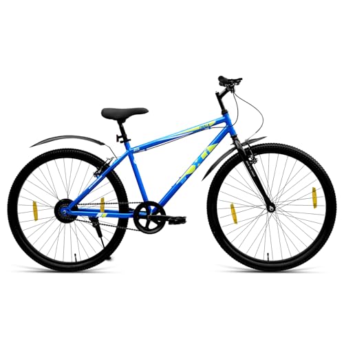 Image of XCi Thala Mountain Bicycle /Bike, 27.5-Inch Tires, Single Speed, Rigid Suspension, V-Brakes, Youth 12+ Years, 17-Inch Ultra Light Steel Frame, Blue Green