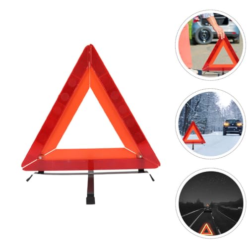 Hemobllo Emergency Reflective Warning Triangle Folding Sign for Car Breakdowns Sturdy Reflector for Roadside Emergencies Essential Vehicle Safety Gear - Image 8