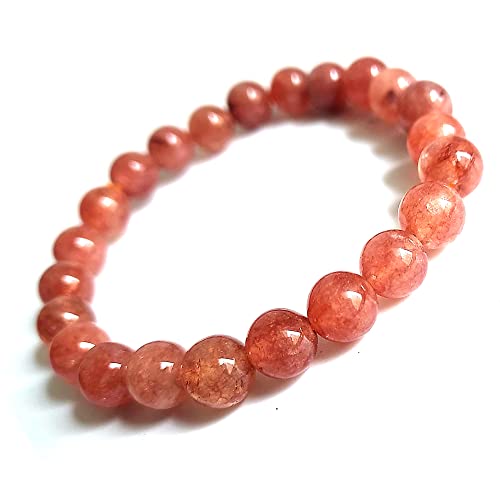 Image of HEALING AND SEMI-PRECIOUS CRYSTAL STONE BRACELET 8 MM ROUND FOR FENSHUI