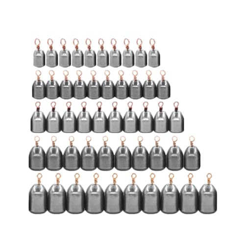 SEIWEI Pesos de pesca sortidos, chumbadas de pesca de ferro e pesos, fundição de robalo, chumbadas d