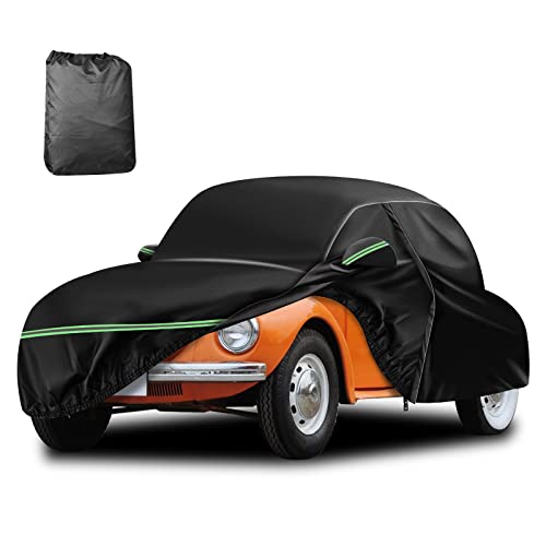 Image of for VW 1960-1980 Volkswagen Beetle Bug Sedan 2-Door Saloon Car Covers 210D Outdoor Waterproof UV, Custom-fit Protective Full Covers with Cotton Layer, Zipper Door, Reflective Strip, Storage Bag